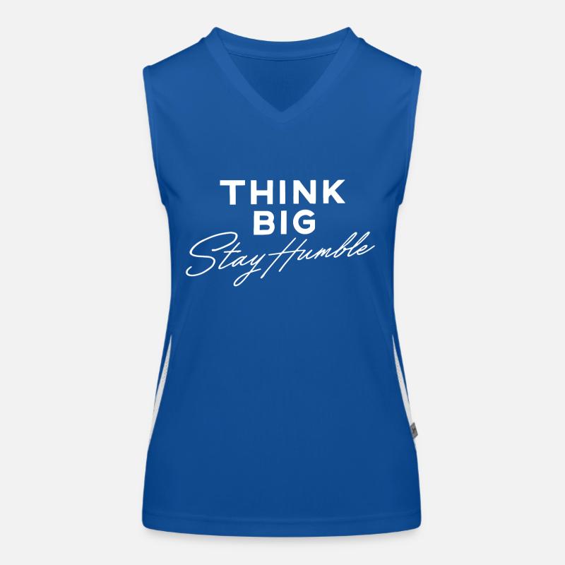Think big stay humble Débardeur respirant contrasté Femme