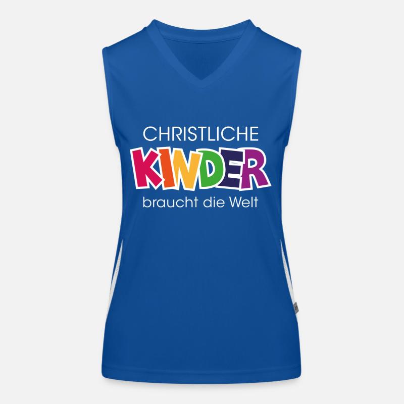 christliche Kinder Funktionelles Kontrast-Tank Top für Frauen