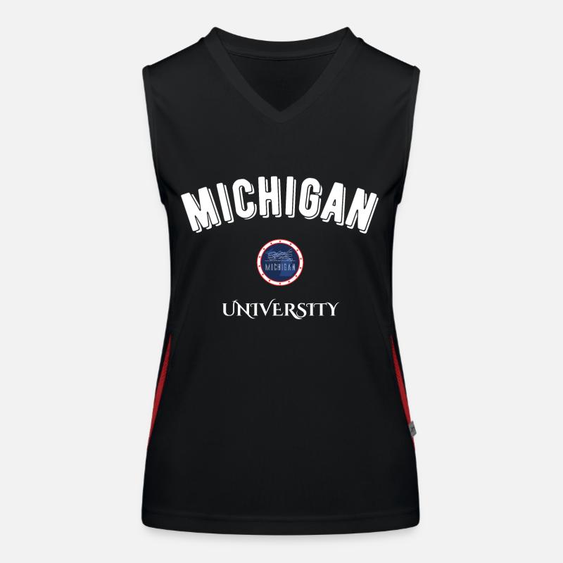 michigan université Women's Functional Contrast Tank Top