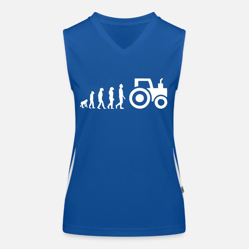 Evolution Traktor Funktionelles Kontrast-Tank Top für Frauen