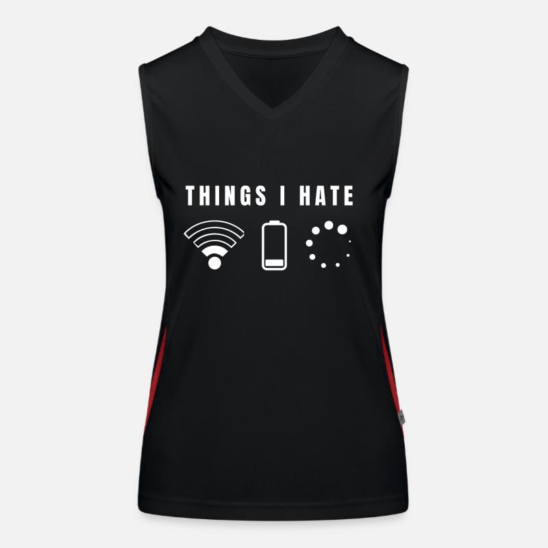 Les choses que je déteste - Funshirt Débardeur respirant contrasté Femme