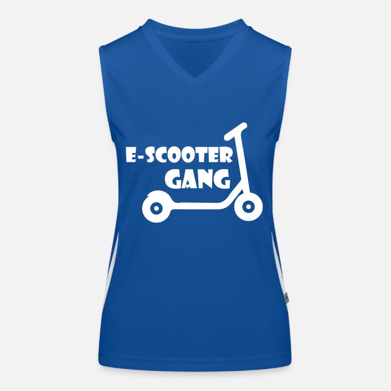 E-Scooter Roller Scooter Débardeur respirant contrasté Femme