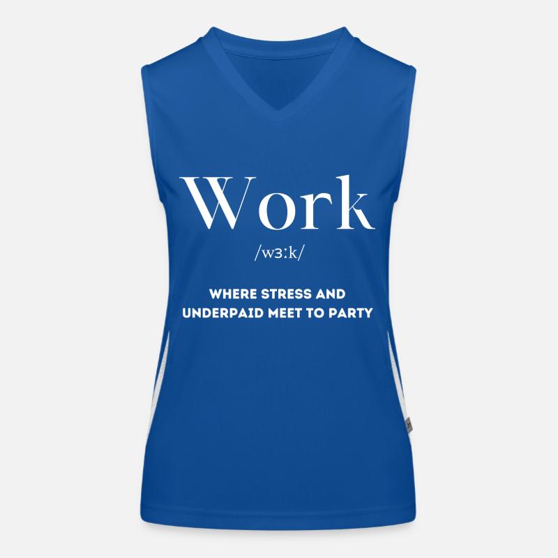 Work Definition Women's Functional Contrast Tank Top