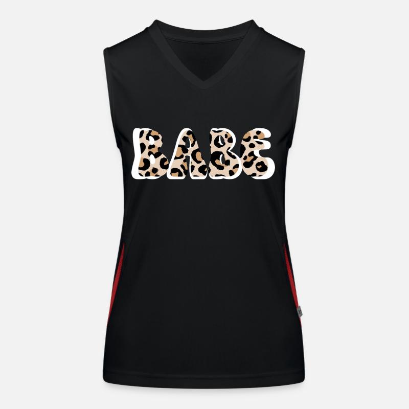 Babe leopard - bridal team Women's Functional Contrast Tank Top