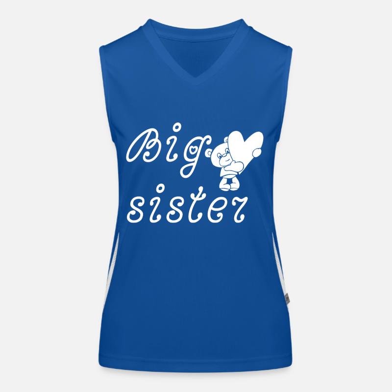 Große Schwester Funktionelles Kontrast-Tank Top für Frauen