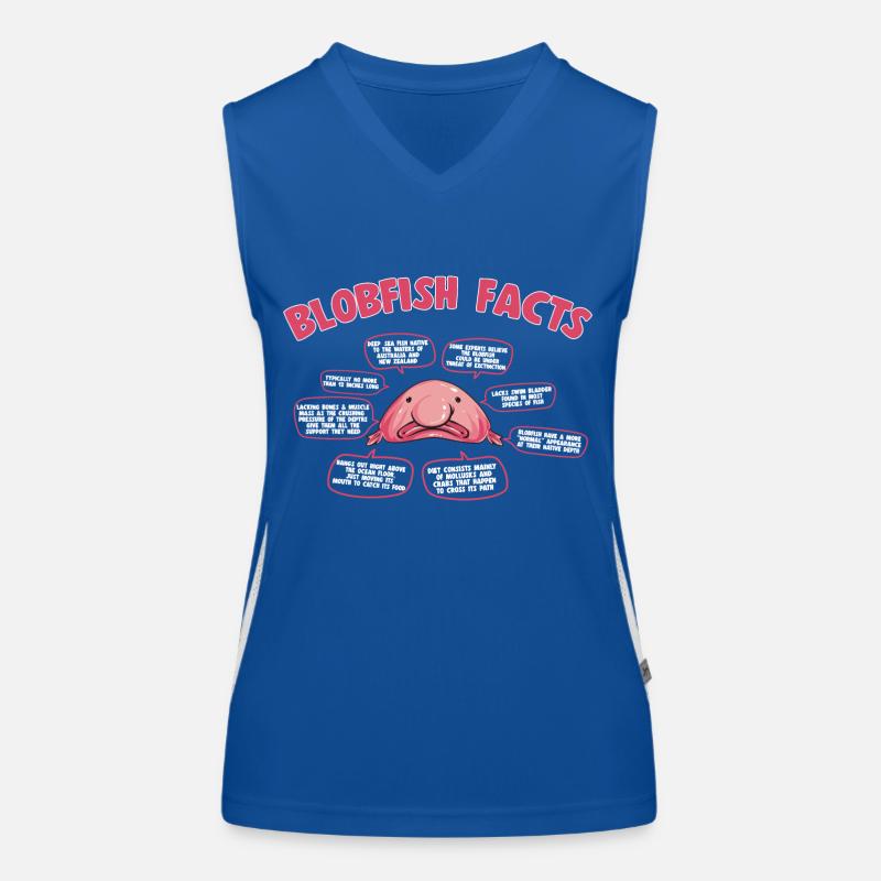 Blobfisch Funktionelles Kontrast-Tank Top für Frauen