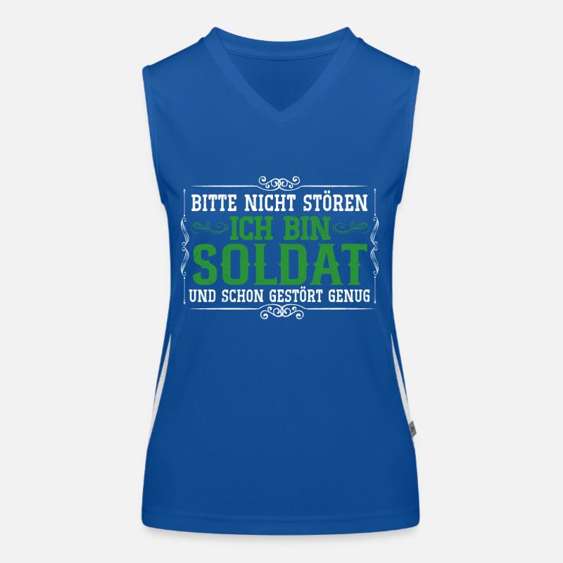 Soldat Krieg Militär Luftwaffe Funktionelles Kontrast-Tank Top für Frauen