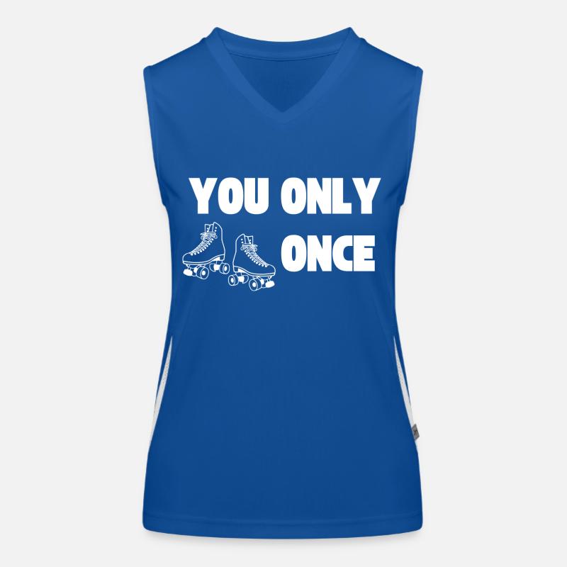 YOLO - Du lebst nur einmal - Roller Funktionelles Kontrast-Tank Top für Frauen