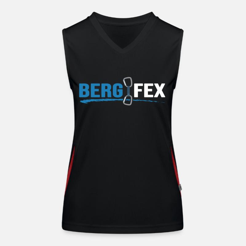 Klettern Bergsteiger Bergfex Seilschaft Funktionelles Kontrast-Tank Top für Frauen