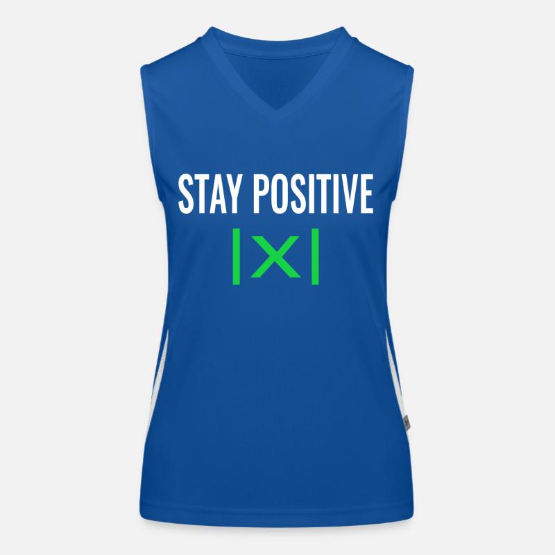 Informatik Informatiker stay positive Mathematiker Funktionelles Kontrast-Tank Top für Frauen
