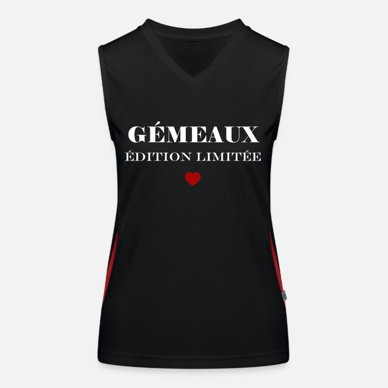 gémeaux Débardeur respirant contrasté Femme