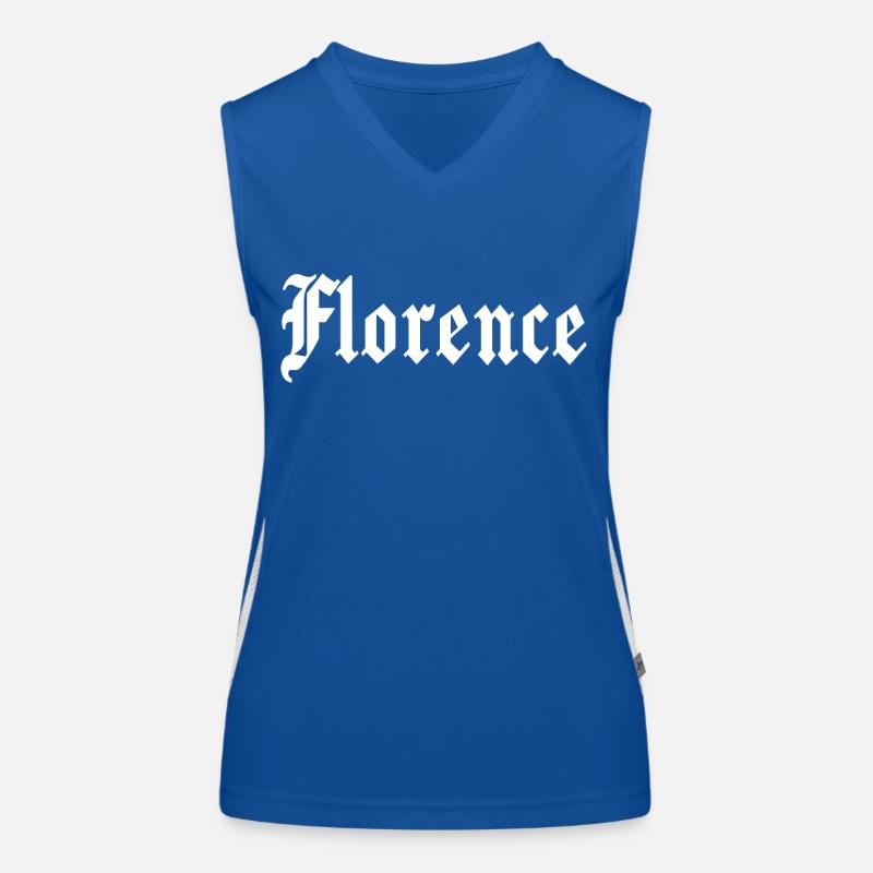 Florence, gothic, font Women's Functional Contrast Tank Top