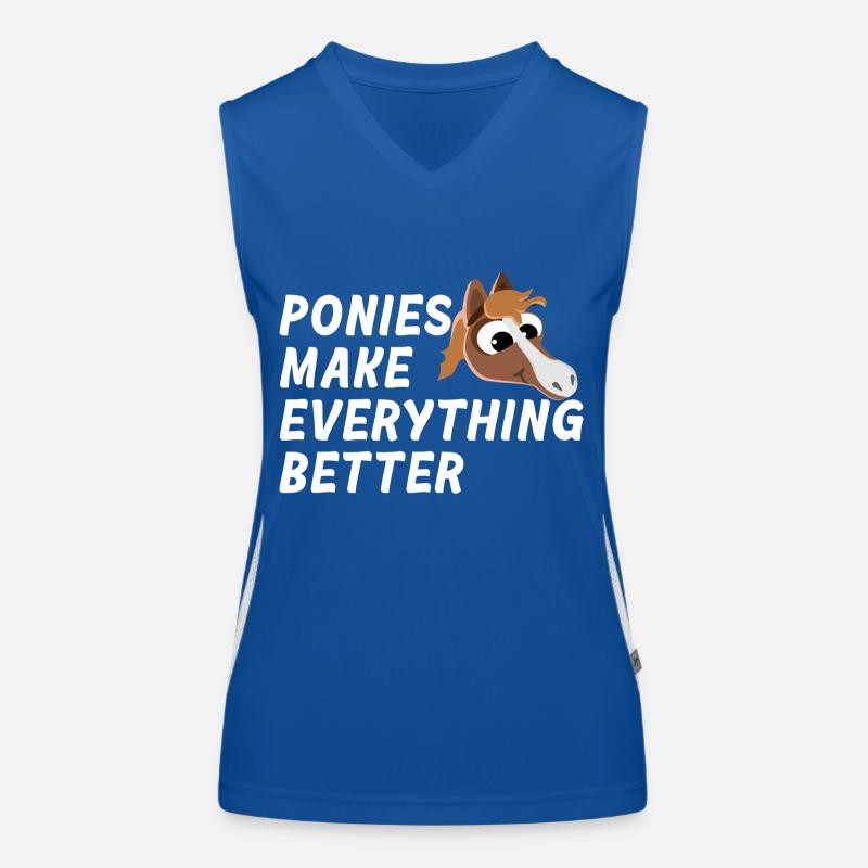 PONIES MAKE EVERYTHING BETTER PONY THERAPY Women's Functional Contrast Tank Top