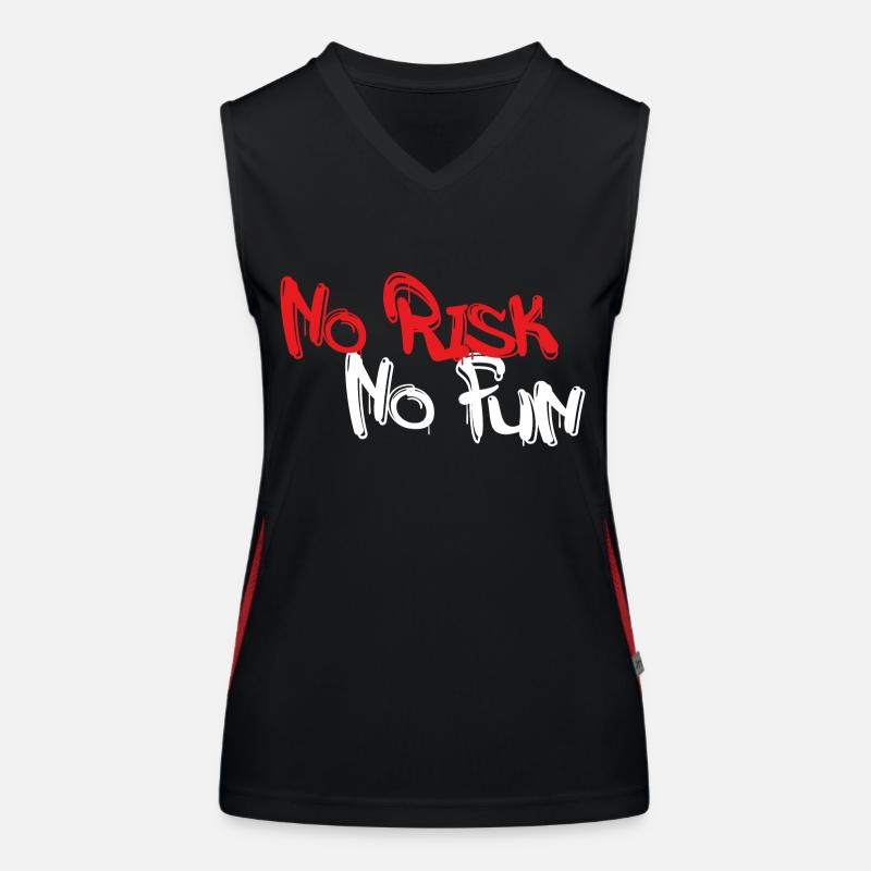 Pas de risque, pas de plaisir Débardeur respirant contrasté Femme