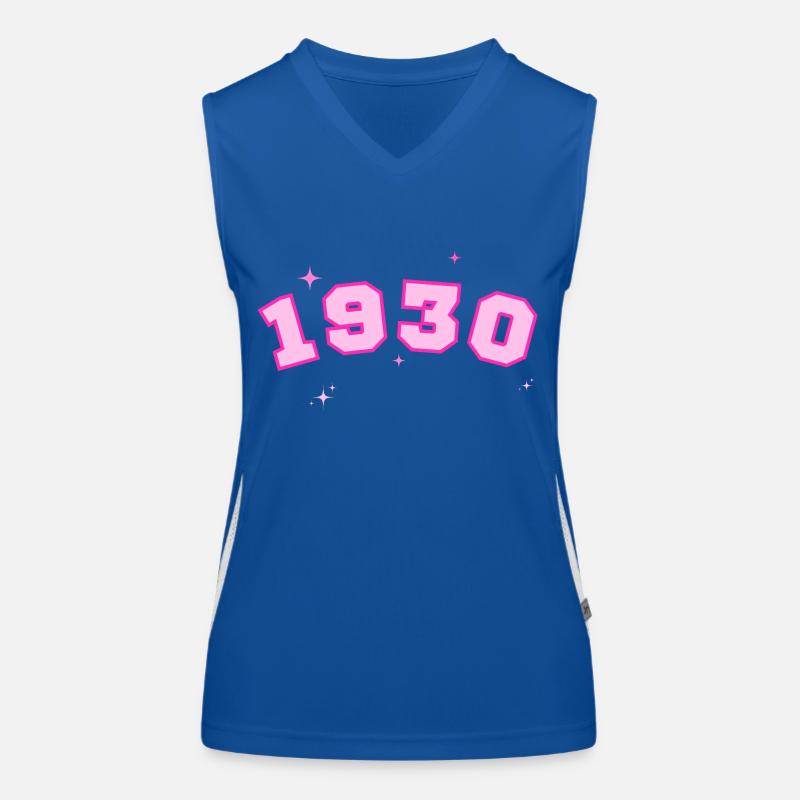 1930 rose étoile Débardeur respirant contrasté Femme