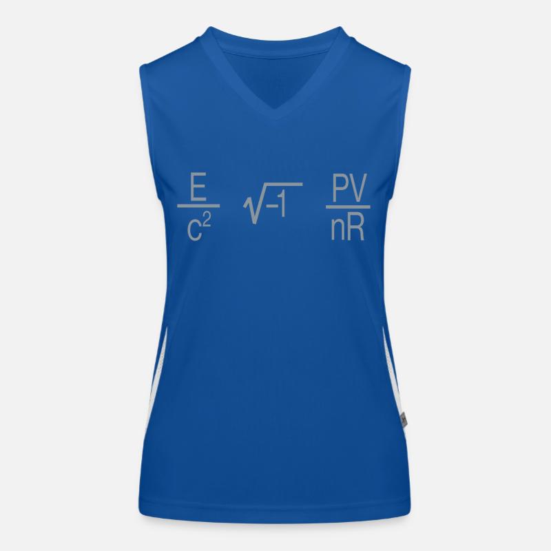 MIT in physics formulas Women's Functional Contrast Tank Top