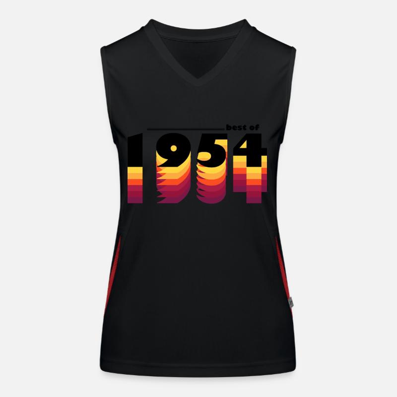 Das Beste aus 1954, 71. Geburtstagsparty, zeitlos Funktionelles Kontrast-Tank Top für Frauen