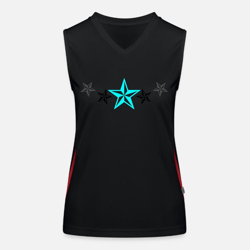 stars design Funktionelles Kontrast-Tank Top für Frauen
