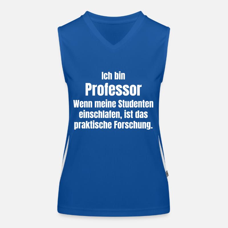 Ich bin Professor Funktionelles Kontrast-Tank Top für Frauen
