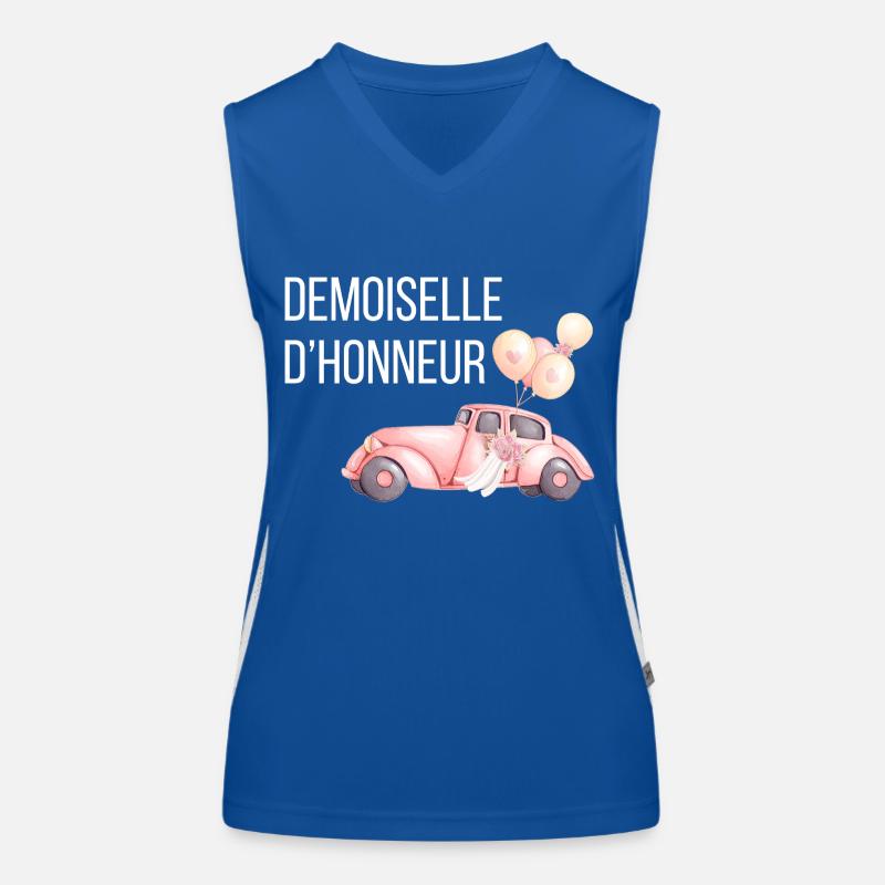 Bridesmaid - Car Wedding Women's Functional Contrast Tank Top
