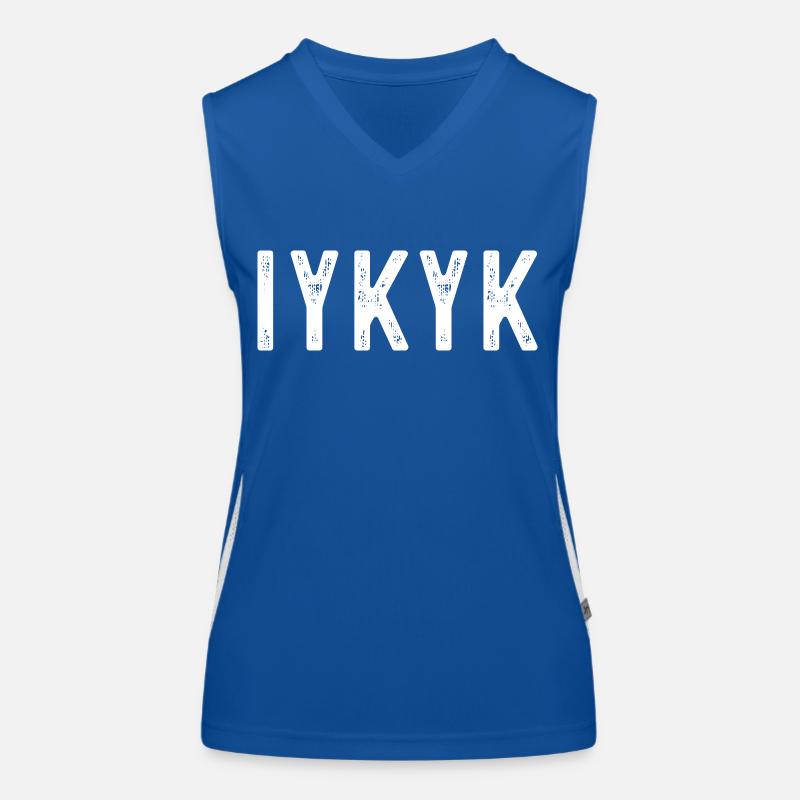 IYKYK Expression minimaliste audacieuse Débardeur respirant contrasté Femme
