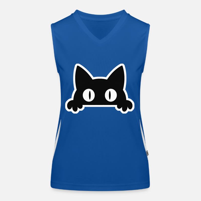 Chat espiègle Débardeur respirant contrasté Femme