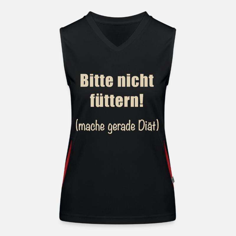 Please do not feed them! Women's Functional Contrast Tank Top
