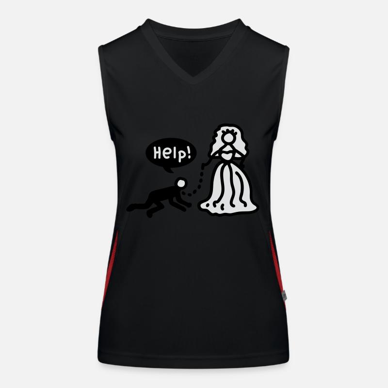 Verheiratet - help Funktionelles Kontrast-Tank Top für Frauen