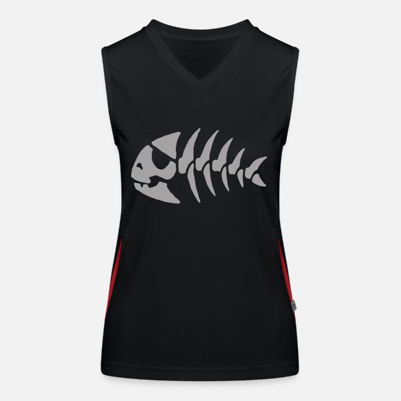 Poisson Arrete Débardeur respirant contrasté Femme