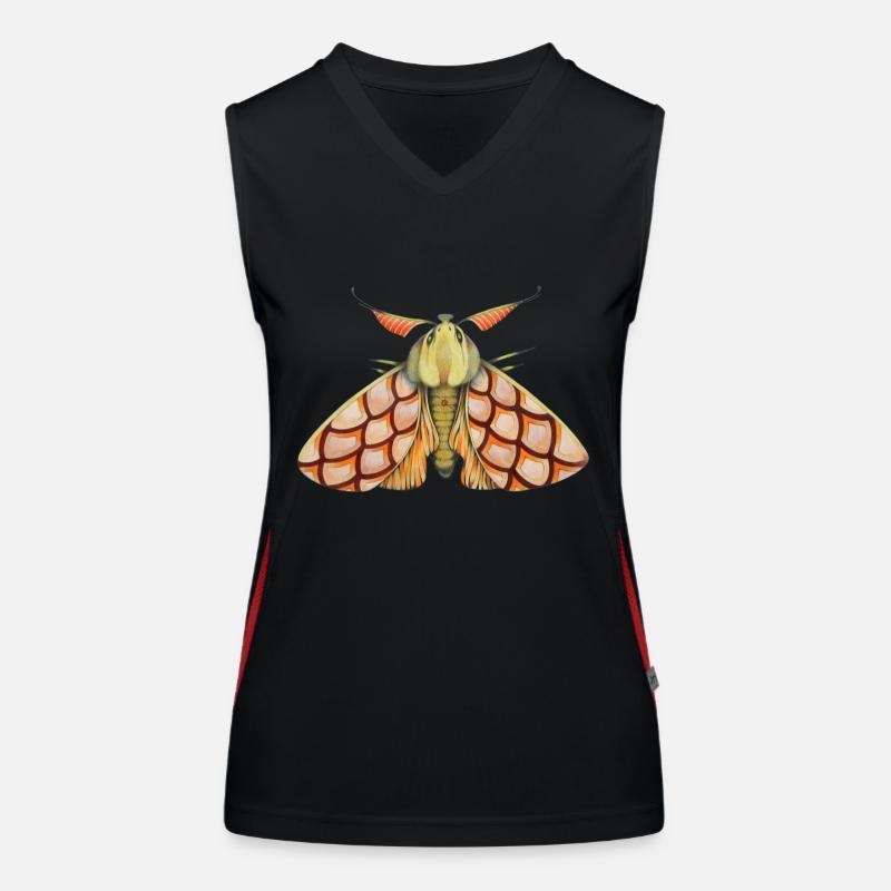 Moth rose Women's Functional Contrast Tank Top