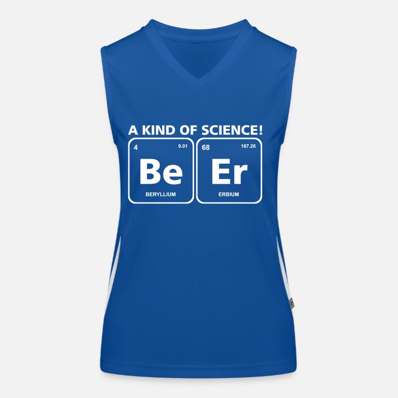 Beer / Beer Periodic Table Element Science Women's Functional Contrast Tank Top