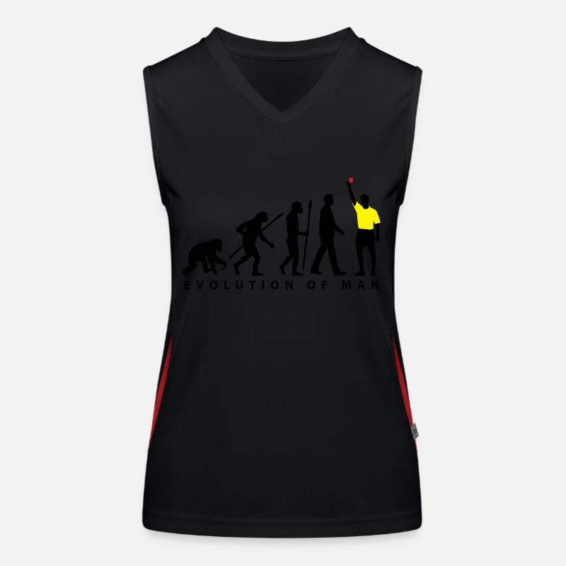 Evolution Schiedsrichter 12_2017-02.eps Funktionelles Kontrast-Tank Top für Frauen