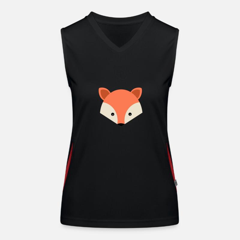 Fuchs Funktionelles Kontrast-Tank Top für Frauen