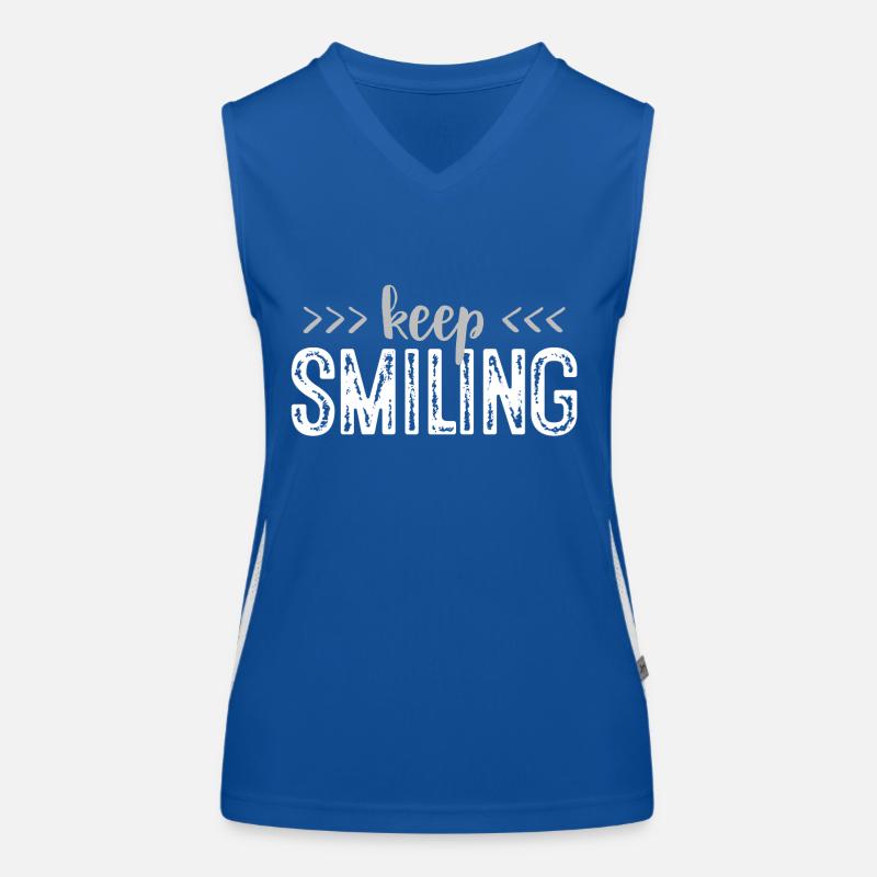 Keep smiling - Smile on Women's Functional Contrast Tank Top
