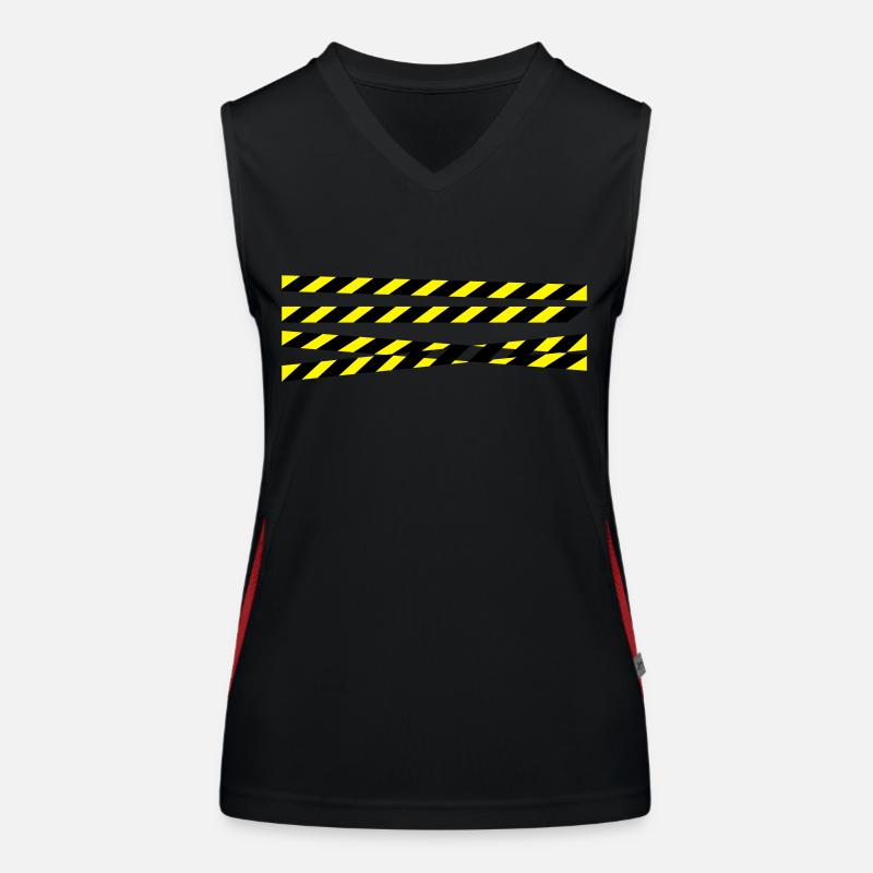 ansperrband__f2 Funktionelles Kontrast-Tank Top für Frauen