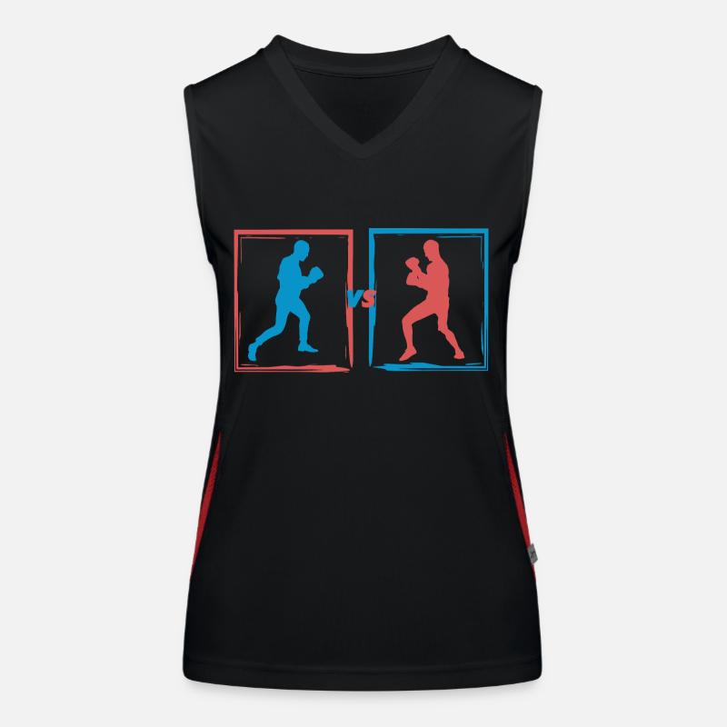 Boxkampf - Boxer Geschenkidee Funktionelles Kontrast-Tank Top für Frauen