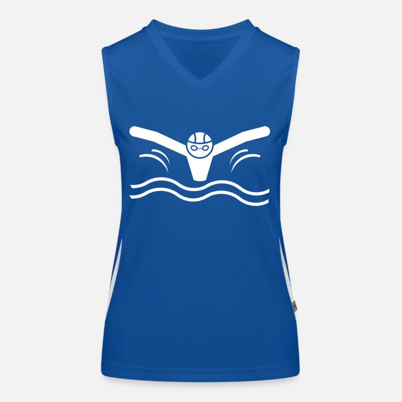 Schwimmbad Funktionelles Kontrast-Tank Top für Frauen