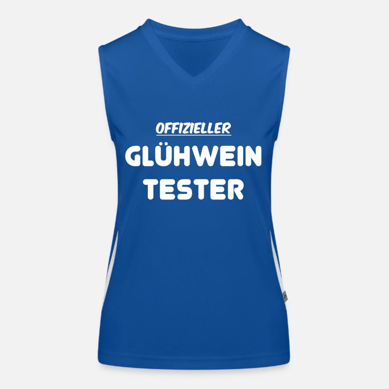 offizieller glühweintester Funktionelles Kontrast-Tank Top für Frauen