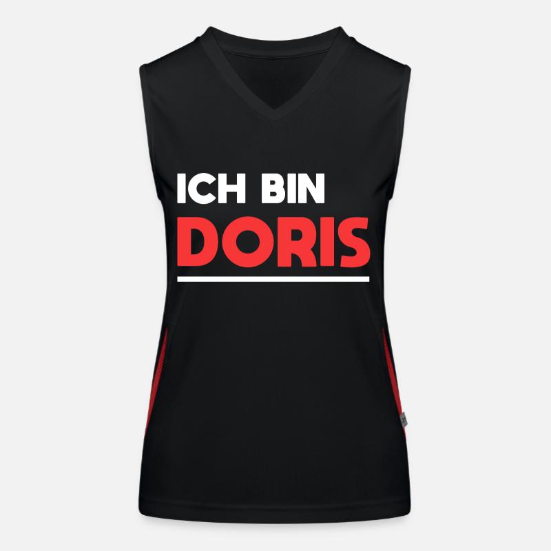 Doris Name Spruch für stolze Doris Funktionelles Kontrast-Tank Top für Frauen