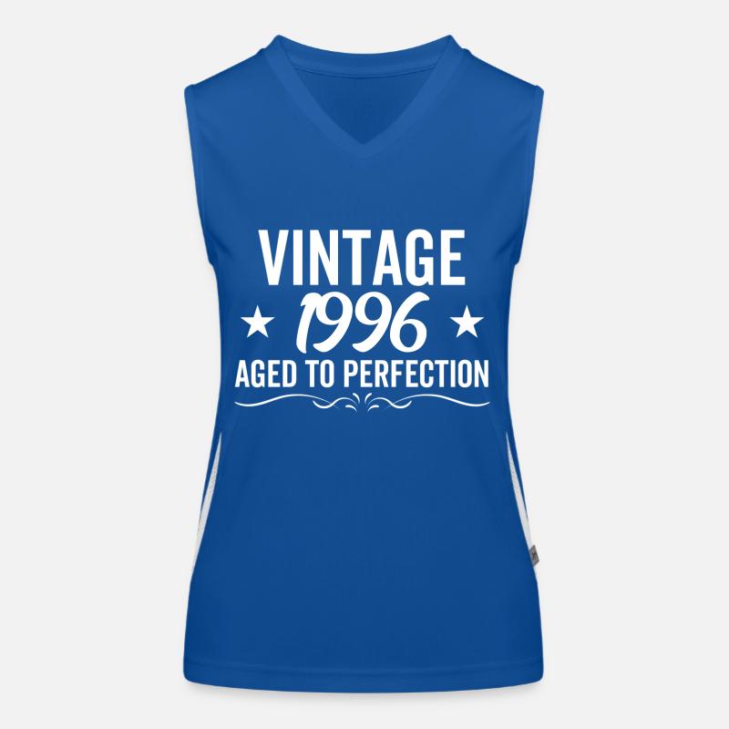 Millésime 1996 Vieilli à la perfection Débardeur respirant contrasté Femme