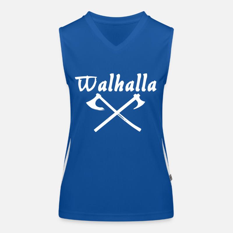 Valhalla white Women's Functional Contrast Tank Top