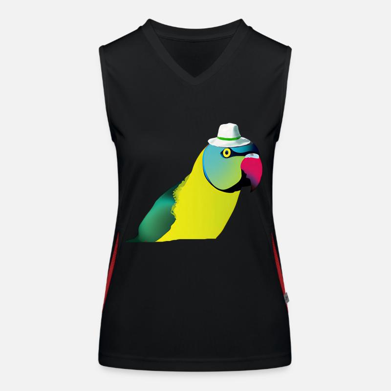 Indian ring-necked parrot Women's Functional Contrast Tank Top