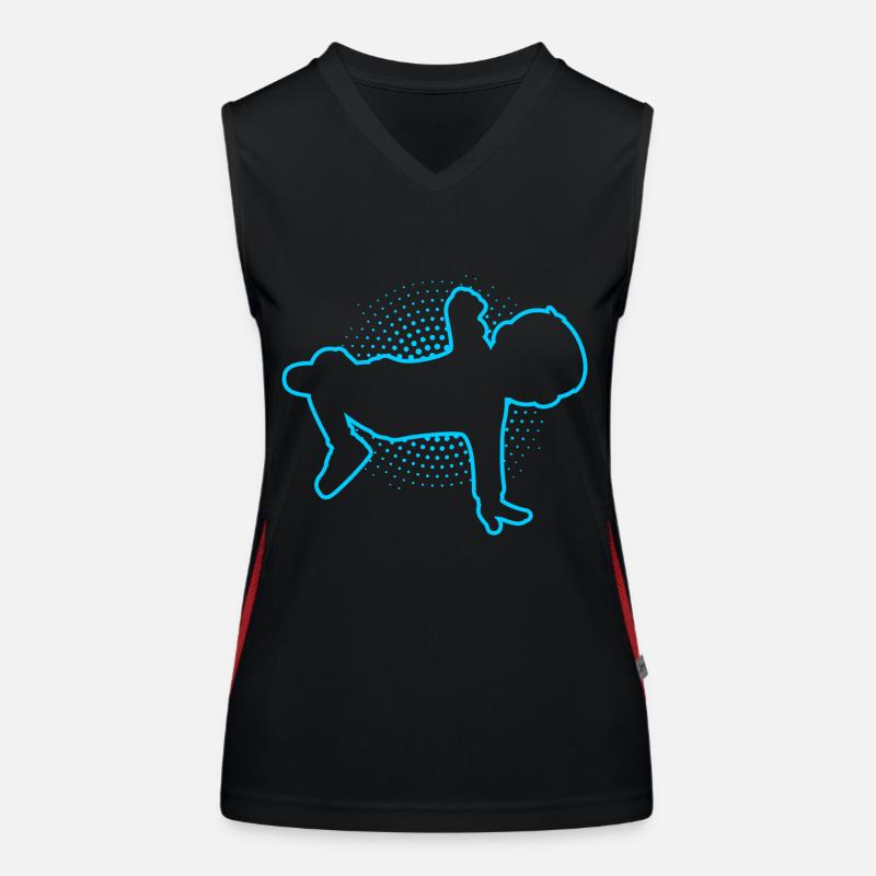 Breakdance Junge Breakdancer Tanzen Funktionelles Kontrast-Tank Top für Frauen
