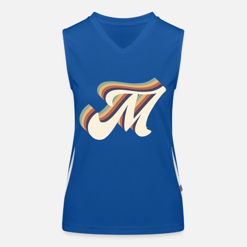 Buchstabe M Funktionelles Kontrast-Tank Top für Frauen