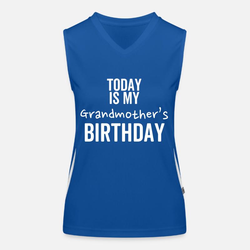 Heute ist der Geburtstag meiner Großmutter Funktionelles Kontrast-Tank Top für Frauen