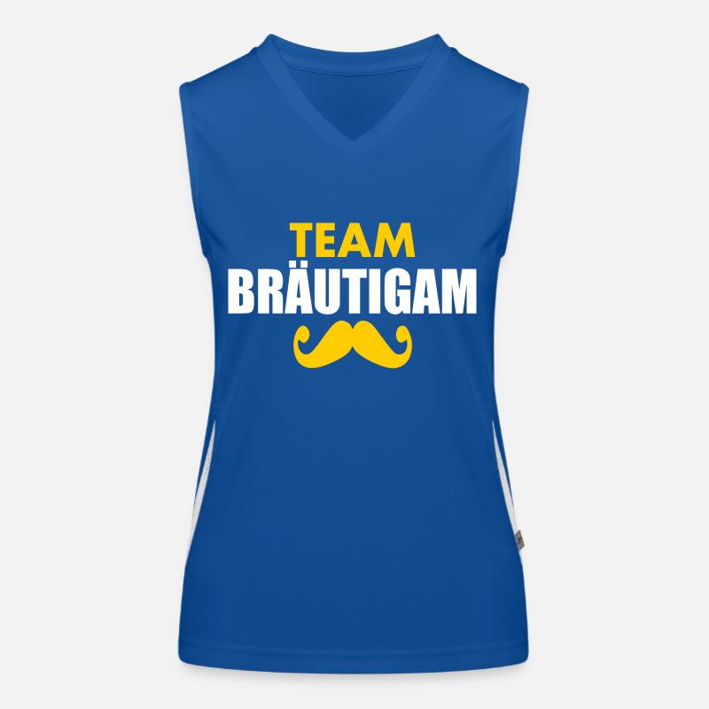Team bräutigam Funktionelles Kontrast-Tank Top für Frauen