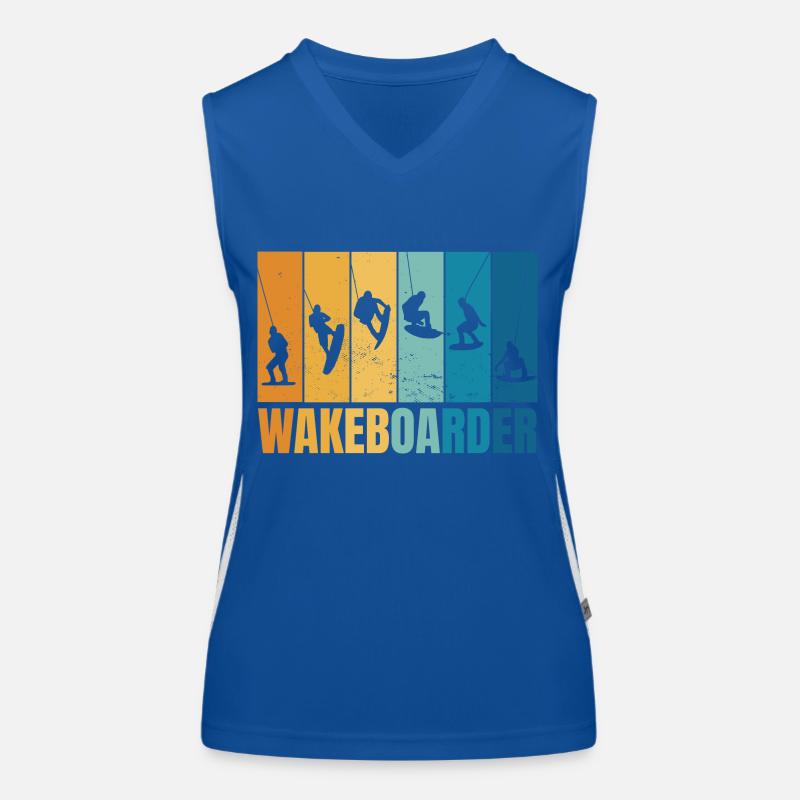Silhouettes de wakeboard Débardeur respirant contrasté Femme