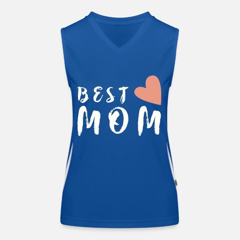 Best Mom Muttertag Beste Mama Mutter Geschenk Herz Funktionelles Kontrast-Tank Top für Frauen