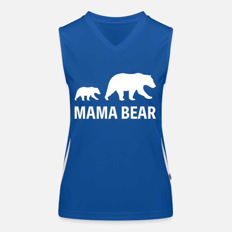 Mama Bear Mutter Geschenk Funktionelles Kontrast-Tank Top für Frauen