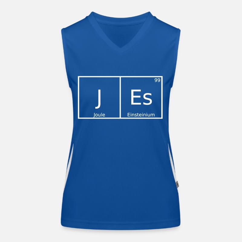 Jes Last name First name Chemistry Periodic Table Elements Women's Functional Contrast Tank Top